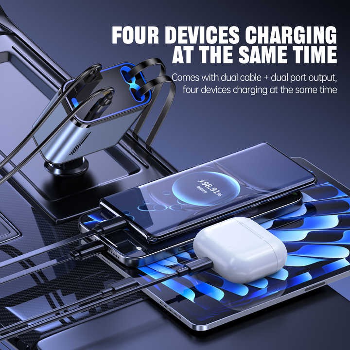Retractable Car Charger-شاحن سيارة قابل للسحب