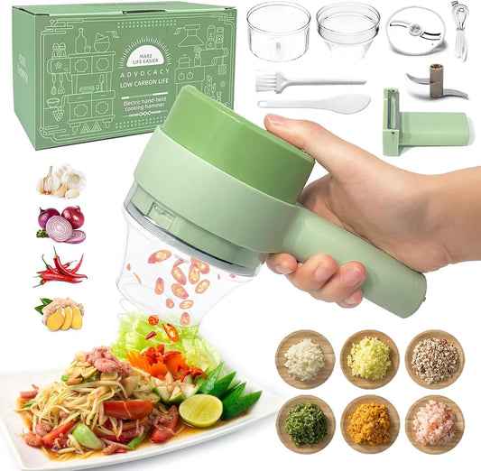 4 in 1 Handheld Electric Vegetable – قطاعة خضار كهربائية 4 في 1