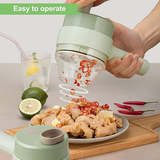 4 in 1 Handheld Electric Vegetable – قطاعة خضار كهربائية 4 في 1